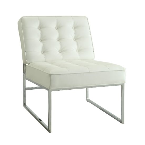 Picture of Ave Six Anthony Guest Chair, White/Chrome