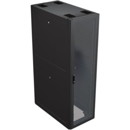 Picture of Vertiv DCE Rack - Server Cabinet 24U H x 600-mm W x 1100-mm D (E24611) - For PDU, Server - 24U Rack Height x 19in Rack Width - Black Powder Coat - Steel - 2500 lb Dynamic/Rolling Weight Capacity - 3000 lb Static/Stationary Weight Capacity