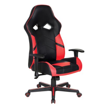 Picture of Office Star Vapor Gaming Chair, Black/Red