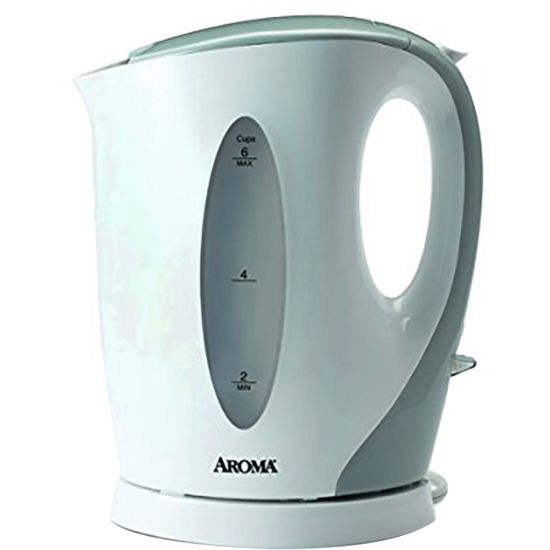 Picture of Aroma AWK-105 1.5 Liter Electric Kettle, White/Gray