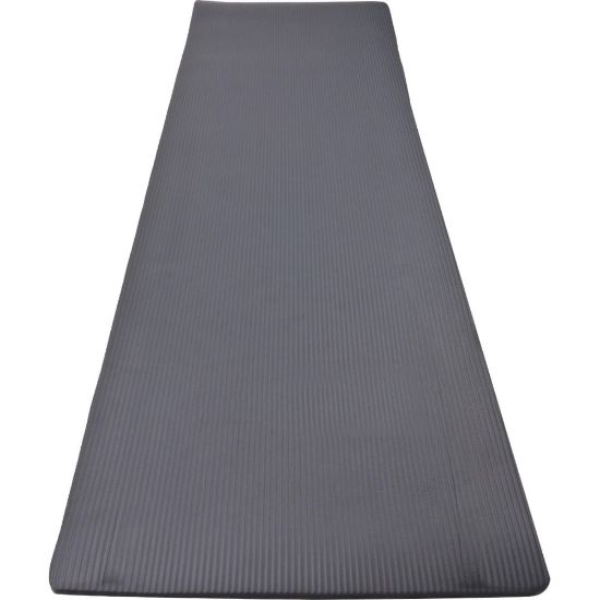 Picture of GoFit Exercise Mat - Exercise, Floor - 72in Length x 24in Width x 0.375in Thickness - Closed-cell Foam - Gray