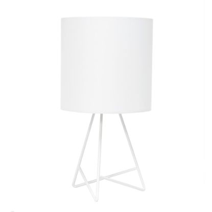 Picture of Simple Designs Down To The Wire Table Lamp, 13-1/2inH, White