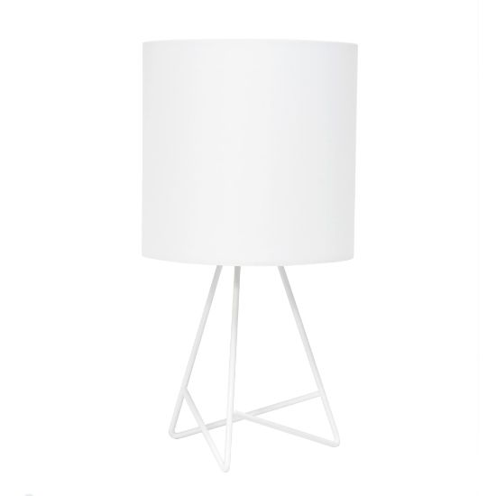 Picture of Simple Designs Down To The Wire Table Lamp, 13-1/2inH, White