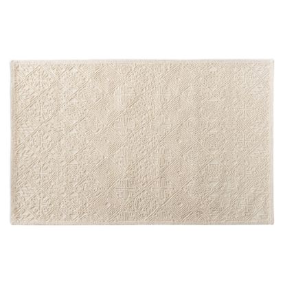 Picture of Baxton Studio Meltem Handwoven Wool Area Rug, 5-1/4ft x 7-1/2ft, Ivory