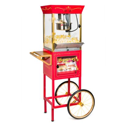 Picture of Nostalgia Electrics NKPCONCRT10RD Concession Popcorn Cart, Red