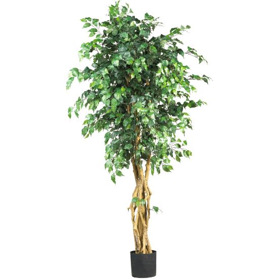 Picture of Nearly Natural 6ftH Silk Palace-Style Ficus Tree With Pot, Green