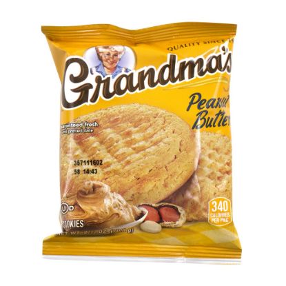 Picture of Grandmas Big Cookie Peanut Butter Cookies, 2.5 Oz, 2 Cookies Per Pack. Box of 60 Packs