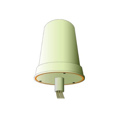 Picture of Cisco Dual-Band Wall-Mount Omnidirectional, 4 Elements - 2.4 GHz to 2.484 GHz, 5.150 GHz to 5.850 GHz - 4 dBi - Indoor, Outdoor, Wireless Access PointWall/Mast - Omni-directional - RP-TNC Connector