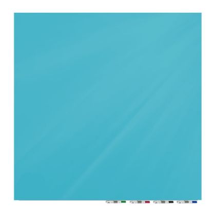 Picture of Ghent Aria Low Profile Glassboard, Magnetic, 48inH x 48inW, Square, Blue