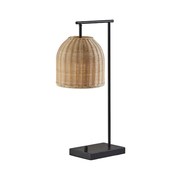 Picture of Adesso Bahama Table Lamp, 23inH, Natural Rattan/Black