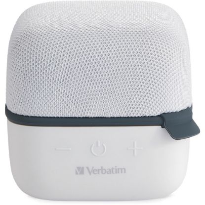 Picture of Verbatim Bluetooth Speaker System - White - 100 Hz to 20 kHz - TrueWireless Stereo - Battery Rechargeable - 1 Pack