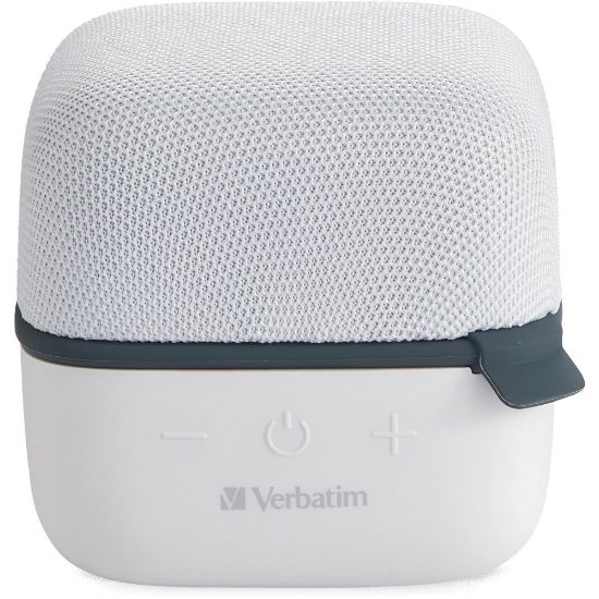 Picture of Verbatim Bluetooth Speaker System - White - 100 Hz to 20 kHz - TrueWireless Stereo - Battery Rechargeable - 1 Pack