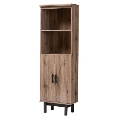 Picture of Baxton Studio 73inH Modern Bookcase, Oak/Black