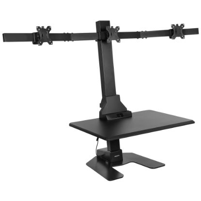 Picture of Mount-It! MI-7983 Triple-Monitor Electric Standing Desk Riser, Black