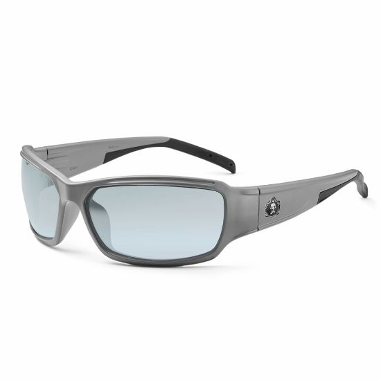 Picture of Ergodyne Skullerz Safety Glasses, Thor, Matte Gray Frame, Indoor/Outdoor Lens