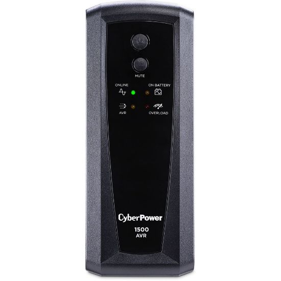 Picture of CyberPower CP1500AVRT AVR UPS Systems - 1500VA/900W, 120 VAC, NEMA 5-15P, Mini-Tower, 10 Outlets, PowerPanel Personal, $500000 CEG, 3YR Warranty