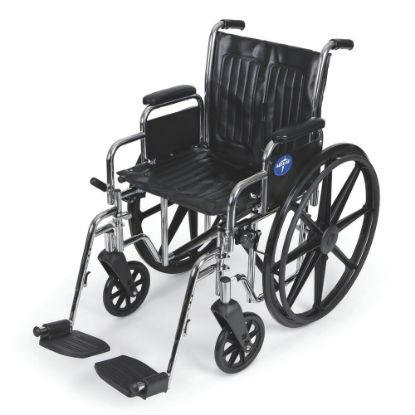 Picture of Medline Excel 2000 Wheelchair, 20in Seat, Black