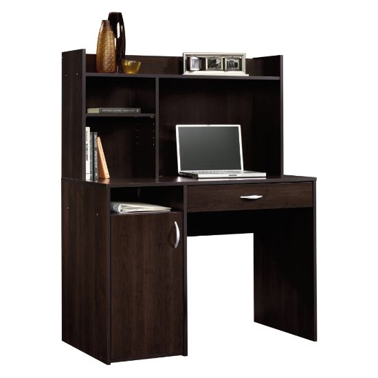 Picture of Sauder Beginnings 43inW Computer Desk With Hutch, Cinnamon Cherry