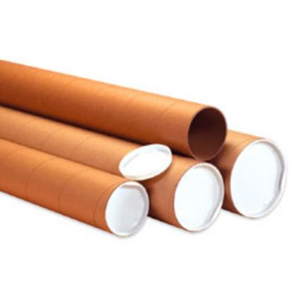 Picture of Partners Brand Heavy-Duty Kraft Mailing Tubes, 3in x 30in, 80% Recycled, Kraft, Pack Of 24