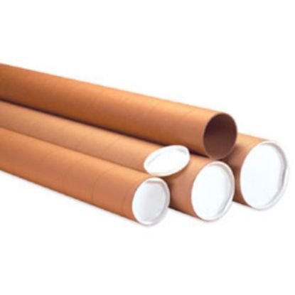 Picture of Partners Brand Heavy-Duty Kraft Mailing Tubes, 3in x 36in, 80% Recycled, Kraft, Pack Of 24