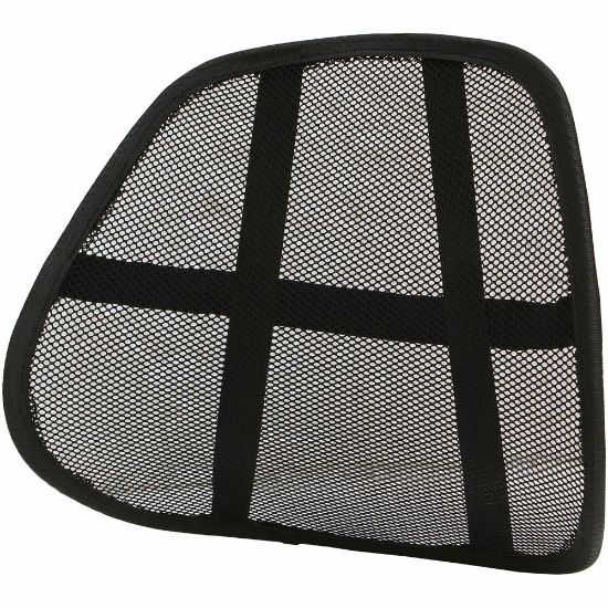 Picture of Lorell Ergo Lumbar Back Support, Mesh, Black