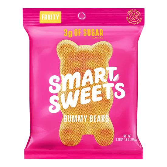 Picture of SmartSweets Gummy Bears, 1.8 Oz, Pack Of 12 Bags