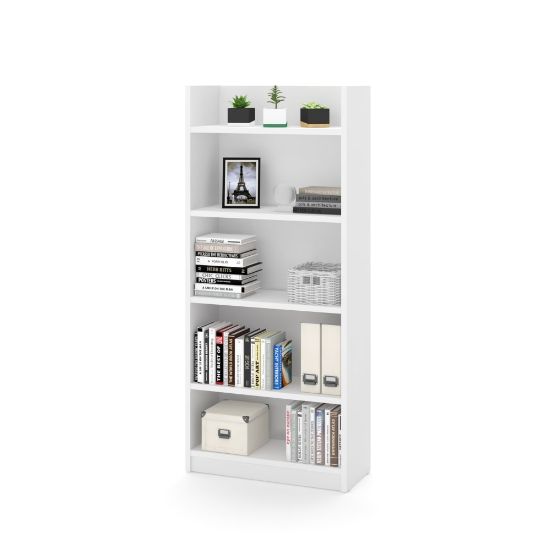 Picture of Bestar Pro-Linea 68inH Standard Bookcase, White