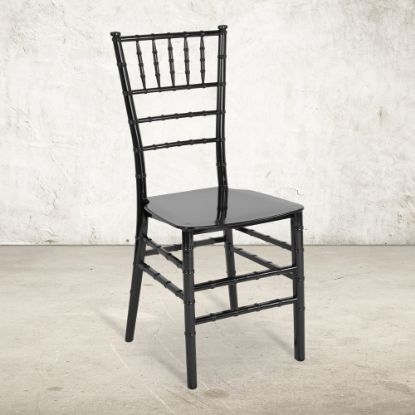 Picture of Flash Furniture HERCULES Series Resin Stackable Chiavari Chair, Black