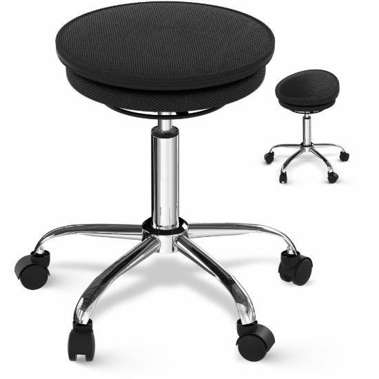 Picture of Wobble Stool Air Rolling Adjustable Height Balance Ball Office Chair for Active Sitting Black Uncaged Ergonomics