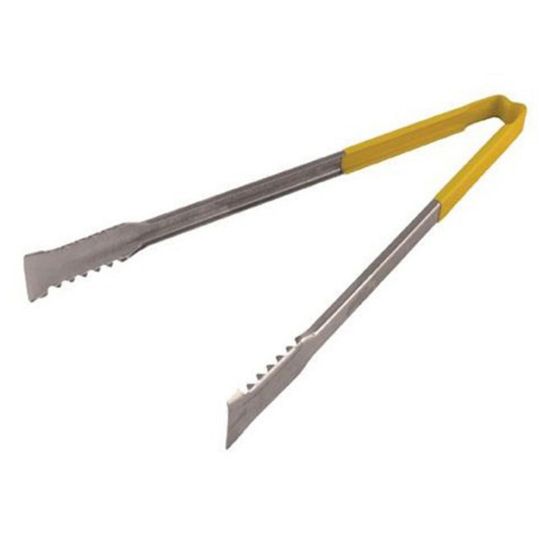 Picture of Vollrath 16in Tongs With Antimicrobial Protection, Yellow