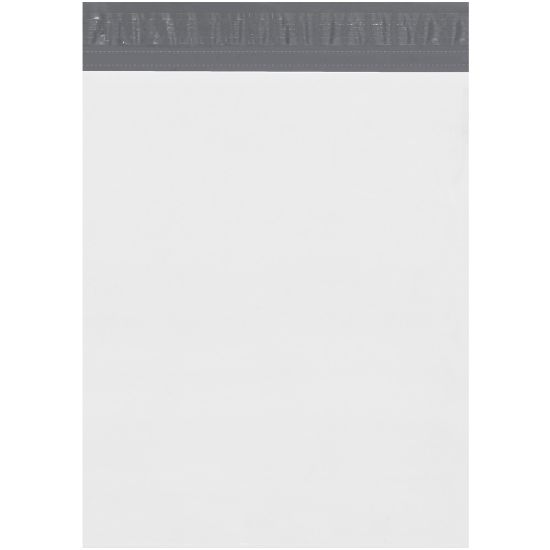 Picture of Partners Brand Expansion Poly Mailers, 13inH x 16inW x 4inD, White, Case Of 100