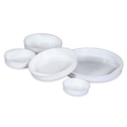 Picture of Partners Brand Plastic End Caps, 3in, White, Pack Of 100