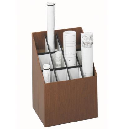 Picture of Safco Corrugated Fiberboard Upright Roll File, 12 Compartments, 3-7/8in Tubes