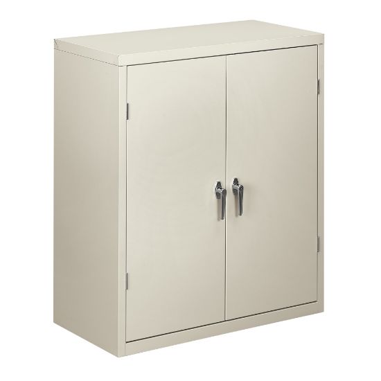 Picture of HON Brigade Storage Cabinet, 2 Adjustable Shelves, 41 3/4inH x 36inW x 18 1/4inD, Light Gray