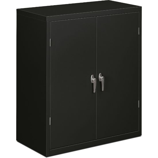 Picture of HON Brigade Storage Cabinet, 2 Adjustable Shelves, 41 3/4inH x 36inW x 18 1/4inD, Black