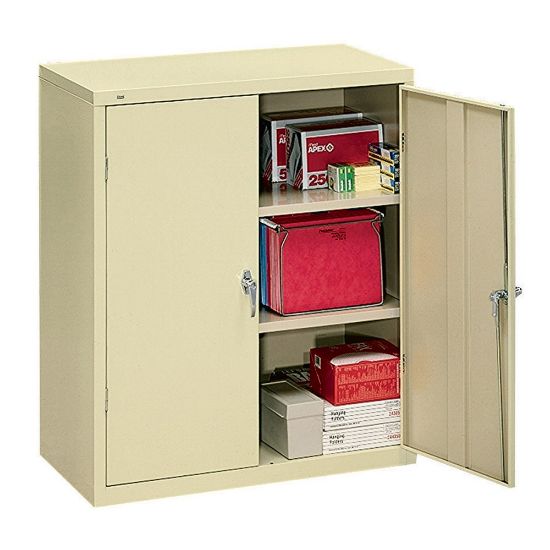 Picture of HON Brigade Storage Cabinet, 2 Adjustable Shelves, 41 3/4inH x 36inW x 18 1/4inD, Putty