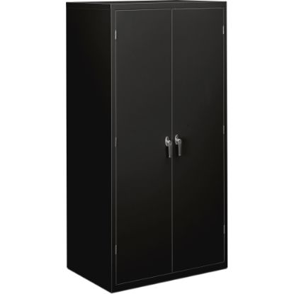 Picture of HON Brigade Storage Cabinet, Fully Assembled, 72in H x 36in W x 18 1/4inD, Black