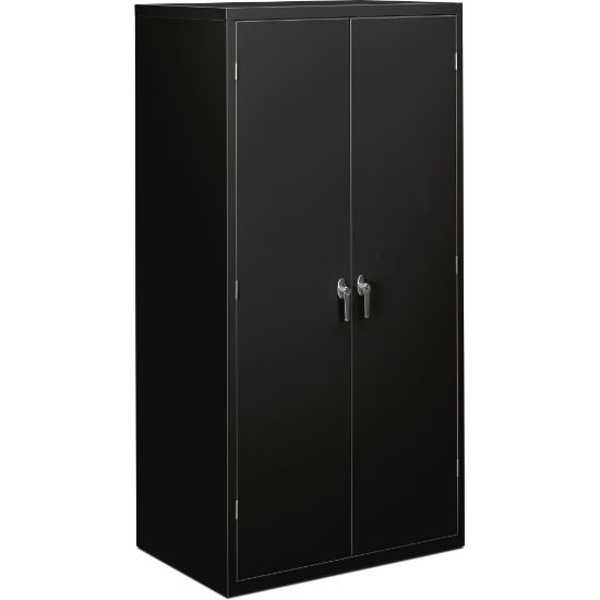 Picture of HON Brigade Storage Cabinet, Fully Assembled, 72in H x 36in W x 18 1/4inD, Black