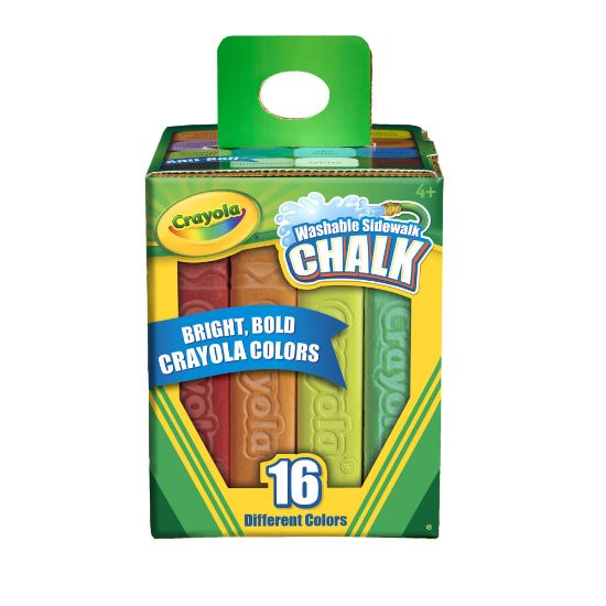 Picture of Crayola Sidewalk Chalk, Bucket Of 16