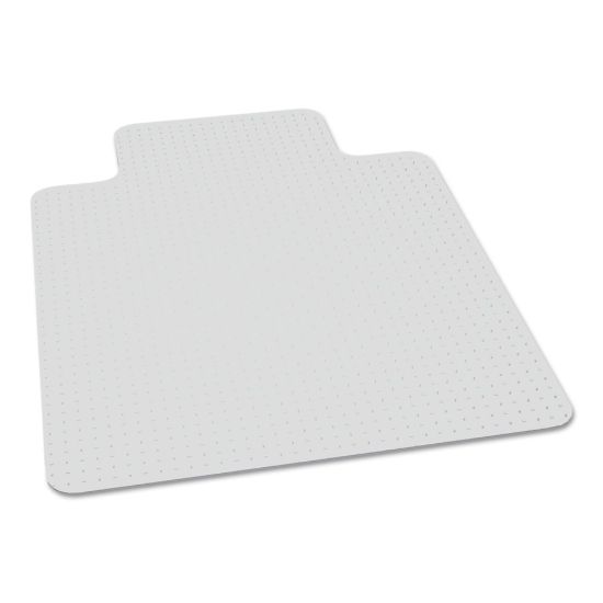 Picture of SKILCRAFT Biobased Chair Mat For High-Pile Carpets, 46in x 60in, 25in x 12in Lip, Clear (AbilityOne 7220-01-656-8317)