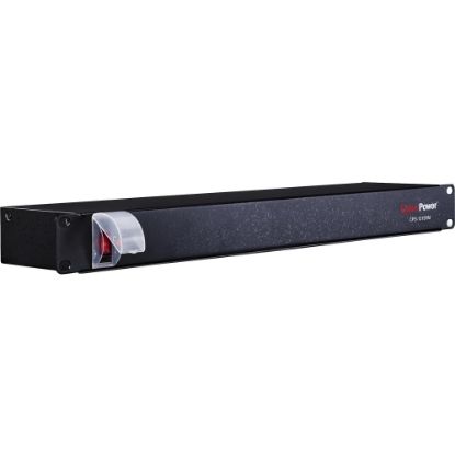 Picture of CyberPower CPS1215RM Single Phase 100 - 120 VAC 15A Basic PDU - 10 Outlets, 15 ft, NEMA 5-15P, Horizontal, 1U, 3YR Warranty