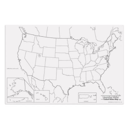 Picture of Pacon Learning Walls United States Map, 48in x 72in