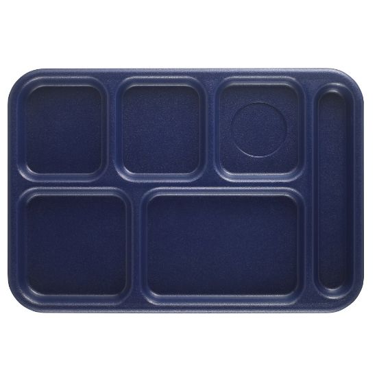 Picture of Cambro Co-Polymer Compartment Trays, Navy Blue, Pack Of 24 Trays