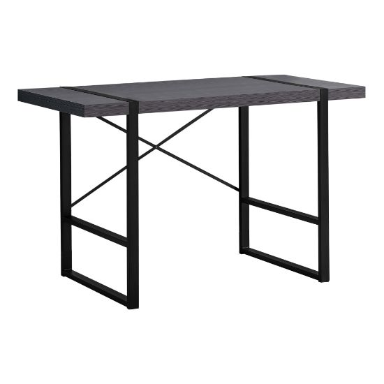 Picture of Monarch Specialties Jared 49inW Computer Desk, Gray/Black