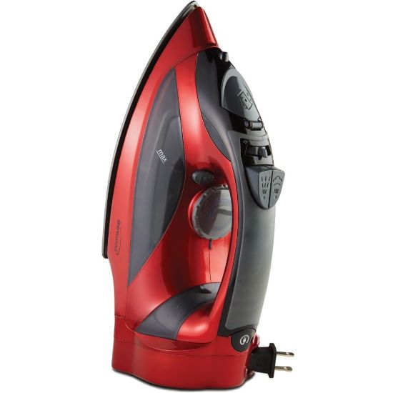 Picture of Brentwood MPI-59R Non-Stick Steam Iron with Retractable Cord, Red - 1200 W - Red