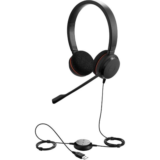 Picture of Jabra Wired Telecommunication Headset, Black