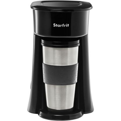 Picture of Starfrit Single-Serve Drip Coffee Maker With 12 Oz Travel Mug, Black