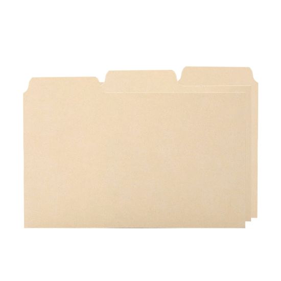 Picture of Oxford Blank Manila Guides, 1/3 Cut, 5in x 8in, Box Of 100