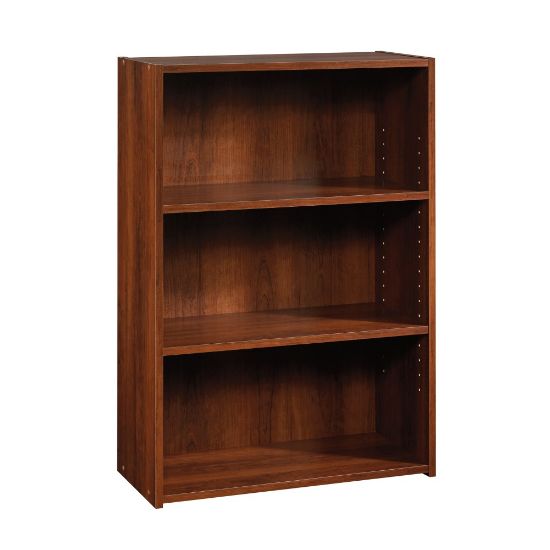 Picture of Sauder Beginnings 35 5/16inH 3-Shelf Transitional Bookcase, Cherry/Medium Finish, Standard Delivery