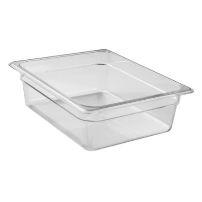 Picture of Cambro Camwear GN 1/2 Size 4in Food Pans, 4inH x 10-1/2inW 12-3/4inD, Clear, Set Of 6 Pans